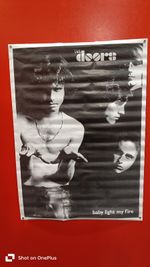 THE DOORS poster baby light my fire vintage poster music