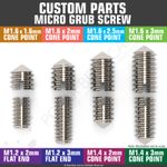 Grub Set Screws Camera Lenses Focus Ring Repair M1.2 M1.4 M1.6 M1.7 M2 Headless