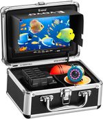 Underwater Fishing Camera w/ 7'' Screen, 30M(98ft) Fish Finder 1000TVL Camera
