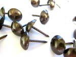 100 Dark Antique bronze Upholstery Nails Craft Tacks Wood Pin Fabric Sewing