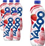 YAZOO Strawberry Milkshake Milk Drink High in Protein Calcium 1 Litre Pack of 6