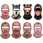 Funny Realistic Face Ski Mask,Old F*cker Man Winter Face Mask,3D Novelty Old Man