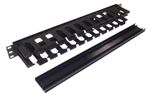 PLASTIC 1u CABLE DUMP PANEL - Management for 19" Rack Cabinets