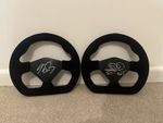Nigel Mansell & Alain Prost hand signed F1 Racing style Red Steering Wheels F1