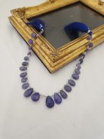 Natural Tanzanite Graduatrd Faceted Pears 21cm 80ct A+ Grade Jewellery Making