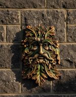 Large Fantasy Green Man Wall Plaque Mould, Latex Rubber Craft Mold Reusable Art