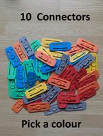 10x Hot Wheels Track Connector Clips Pieces Connection Spares Fix Car Racing UK