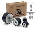 Rubber Mounts Anti Vibration Female to Female Damper M4 M6 M8 M10 M12 M16  / C