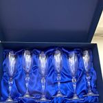 RONA Catherine 160ml Champagne Flutes Set of 6 Clear Etched Boxed