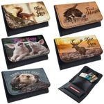Personalised Tobacco Pouch Animal Rolling Baccy Wallet Smoking Gift Farm Wild
