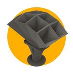 M811 Multicell Horn-11"/8 cells, PAIR-550Hz/10db- 1", 1:3/8, Altec/JBL-3D Print