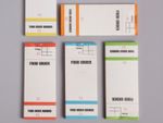25x Food Order Pads Numbered 1-100 Coloured Bar Restaurant Waiter Book 