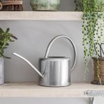 Indoor Small Watering Can Metal Galvanised Steel 1.9L Narrow Spout Plants UK