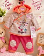 Zapf Creation Baby Annabell Hooded Coat/Jacket & Pants Outfit Pink/beige