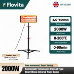 Infrared 2000W Paint Curing Lamp Adjustable Stand For Paint Dryer Heating Lamp