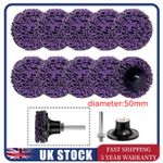 10-50 Poly Strip Disc Wheel 50mm Paint Rust Removal Clean Grinding Angle Grinder
