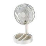 Stand Fan 6Inch Folding Portable Telescopic Floor USB with Rechargeable Battery