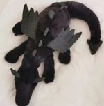 Jellycat Onyx Black Sky Dragon Huge 50CM Plush BNWT w/ Dust Bag Gift Tags 2026