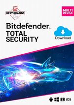 BITDEFENDER TOTAL SECURITY 5 DEVICES 1 YEAR - 2026 - 200MB VPN - DOWNLOAD UK