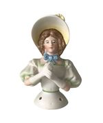 Antique Bruno Schmidt German Bisque Pin Cushion Half Doll