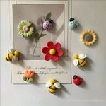 10Pcs x Refrigerator Colorful Flower Shaped Magnets Fridge Magnet Sticker