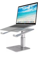 Pivot Laptop Stand for Desk – Adjustable Aluminium Laptop Grey Black Gold Silver