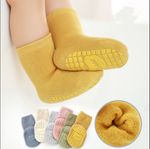 Baby Kids Warm Winter Socks Anti-slip Infant Toddler Thermal Cotton Sock 1-3Year
