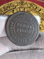 1812 Cornwall Penny Token 'Success To The Cornish Mines' Genuine Dolcoath Mine 
