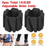 2x Triangle Fitness Wrist Weights Arm Strength Exercise Training Weighted Bands