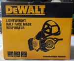DEWALT Half Face Mask Respirator Size L with A2P3 R D Filter DXIR1HMLA2P3