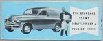 STANDARD 12 cwt Delivery Van & Pick Up Truck Sales Brochure c1950