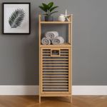 Neo Bamboo Laundry Bin Hamper Basket Tilt Pull Out Basket Storage