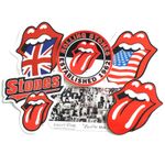 6 x Rolling Stones Logo New & Official Vinyl Stickers