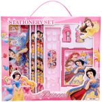 Kids Disney Princess 8Pcs Stationery Set Pencil Case Rubber School Gift UK NEW