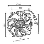 Radiator Fan PE7556 AVA Cooling 1253K4 9828719880
