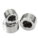 Metric Male Plug A2 Stainless Steel Internal Hex Head Blanking Plug M4 - M33