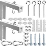 Universal Wall Mounted Projector Screen Bracket, Silver, White 