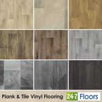 Quality Vinyl Flooring Roll Wood Plank Stone Effect Lino Cheap Kitchen Bathroom