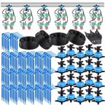 Drip Irrigation Kit 2/4 Way 8L Drippers System Garden Auto Plant Watering 10M UK