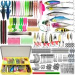 Fishing 83/133/193/239/409pcs Fishing Lure Kit For Trout/Pike/Bass Multi-Lure Fi