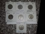7x 2 reichsmark silver coins potsdam garrison church. 1st anniversary of nazi...