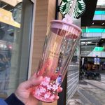 NEW 20oz Starbucks Cherry Blossom Tumbler - Pink Sakura Glass Straw Cup, China