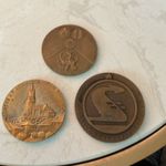 Three Czechoslovakian Bronze Medals All Details In description
