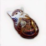 Royal Crown Derby Paperweight  Rolling Kitten - Gold Stopper