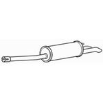 Rear Exhaust Silencer Box & Tail Pipe for Ford Transit TDCi 125 2.2 2014-2017