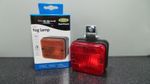 Universal 12v Car/Van/Trailer Approved Square Rear Red Fog Light/Lamp Easy Fit. 