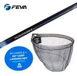 Feva 3m Humdinger Telescopic Landing Handle + 22" Supersoft Carp Landing Net