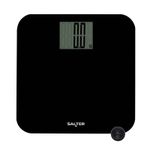 Salter Digital Bathroom Scale Max Electronic Large Display Curved Edge Black