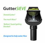 1x GutterSIEVE, Moss, Debris,  Leaf Stop Guard–can be used with a gutter balloon