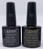 CANNI Base Coat & Top / No Wipe Top Coat Elite99 Gel Nail Polish LED Colours UK!